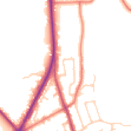 Daytime road noise heatmap for PR3 1JY