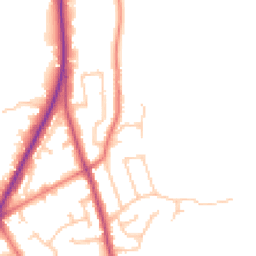 Daytime road noise heatmap for PR3 1LX