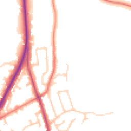 Daytime road noise heatmap for PR3 1LY