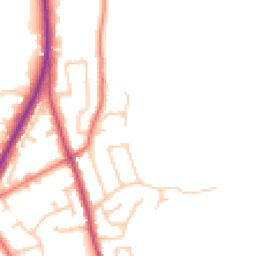 Daytime road noise heatmap for PR3 1LZ