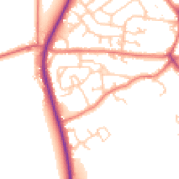 Daytime road noise heatmap for PR3 1PE