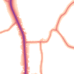 Daytime road noise heatmap for PR3 1PQ