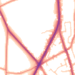 Daytime road noise heatmap for PR3 1PW