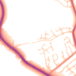 Daytime road noise heatmap for PR3 1PZ