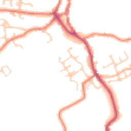 Daytime road noise heatmap for PR3 1QZ