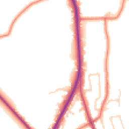 Daytime road noise heatmap for PR3 1RG