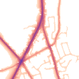 Daytime road noise heatmap for PR3 1TA