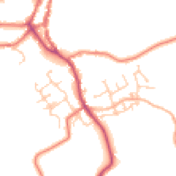 Daytime road noise heatmap for PR3 1ZQ