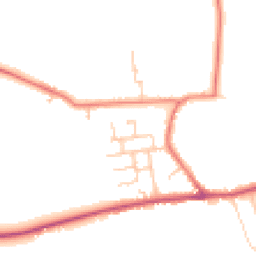Daytime road noise heatmap for PR3 2BQ
