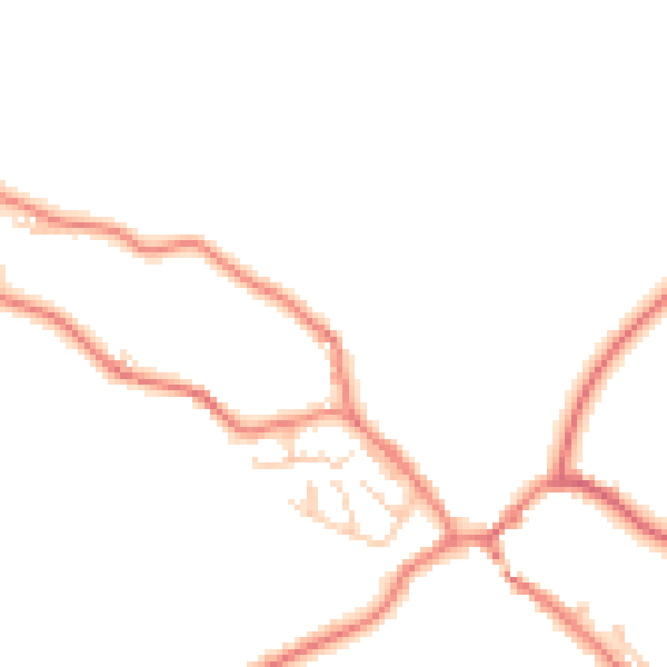 Daytime road noise heatmap for PR3 2GP
