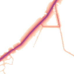 Daytime road noise heatmap for PR3 3BJ