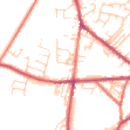 Daytime road noise heatmap for PR3 3EG