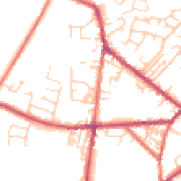 Daytime road noise heatmap for PR3 3EJ