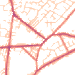Daytime road noise heatmap for PR3 3JH