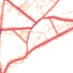 Daytime road noise heatmap for PR3 3TY