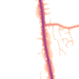 Daytime road noise heatmap for PR3 5AE
