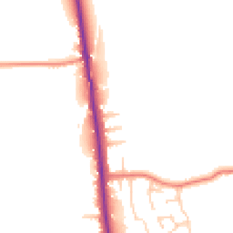 Daytime road noise heatmap for PR3 5AL