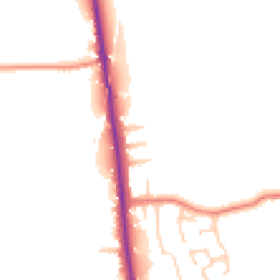 Daytime road noise heatmap for PR3 5AN