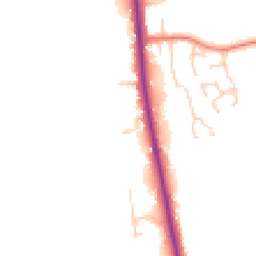Daytime road noise heatmap for PR3 5AW