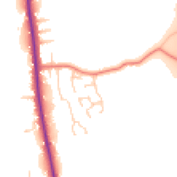Daytime road noise heatmap for PR3 5AZ