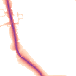 Daytime road noise heatmap for PR3 5BU