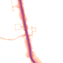 Daytime road noise heatmap for PR3 5DU