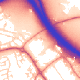 Daytime road noise heatmap for PR3 5EJ