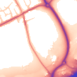 Daytime road noise heatmap for PR3 5EN