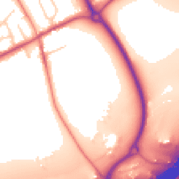 Daytime road noise heatmap for PR3 5EU