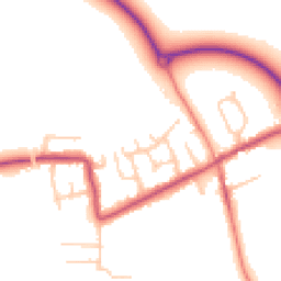 Daytime road noise heatmap for PR3 5JT