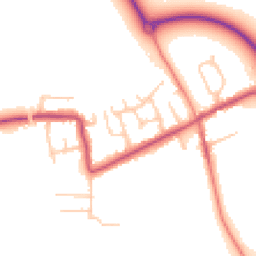 Daytime road noise heatmap for PR3 5JX