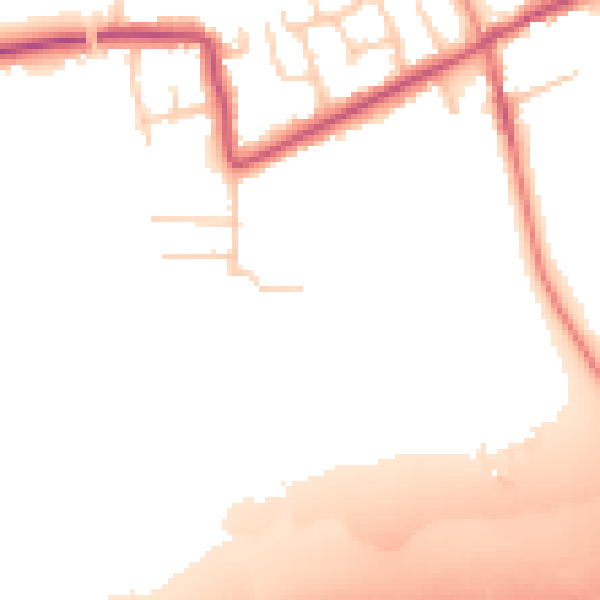 Daytime road noise heatmap for PR3 5NG
