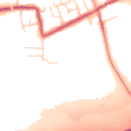 Daytime road noise heatmap for PR3 5NJ