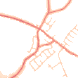 Daytime road noise heatmap for PR5 0AA