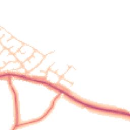 Daytime road noise heatmap for PR5 0AL