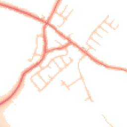 Daytime road noise heatmap for PR5 0AN