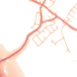 Daytime road noise heatmap for PR5 0AS
