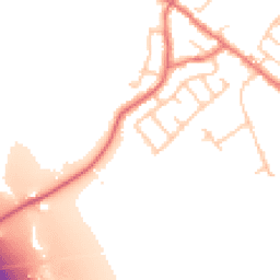 Daytime road noise heatmap for PR5 0AT