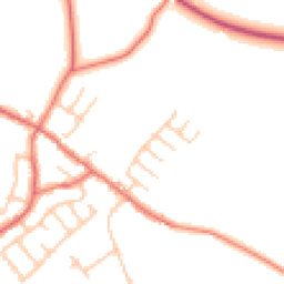 Daytime road noise heatmap for PR5 0DT