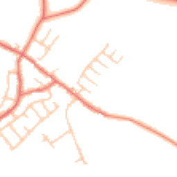Daytime road noise heatmap for PR5 0DX