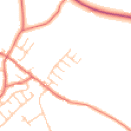 Daytime road noise heatmap for PR5 0EA