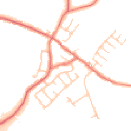 Daytime road noise heatmap for PR5 0EB