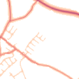 Daytime road noise heatmap for PR5 0EE