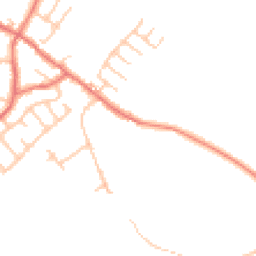 Daytime road noise heatmap for PR5 0EF