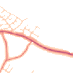 Daytime road noise heatmap for PR5 0EN