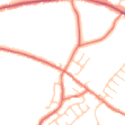 Daytime road noise heatmap for PR5 0EP