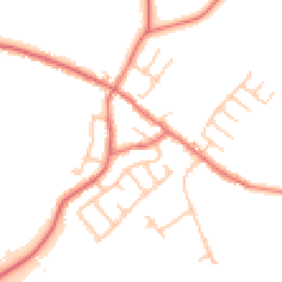 Daytime road noise heatmap for PR5 0FB