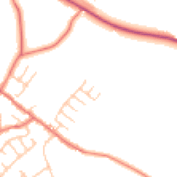 Daytime road noise heatmap for PR5 0FH