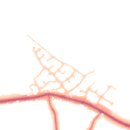 Daytime road noise heatmap for PR5 0JR