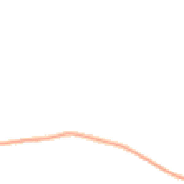 Night-time road noise heatmap for PR5 0JR